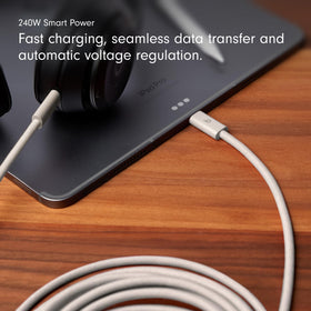 Beats full 3m cable stretched out to show extended reach advantage