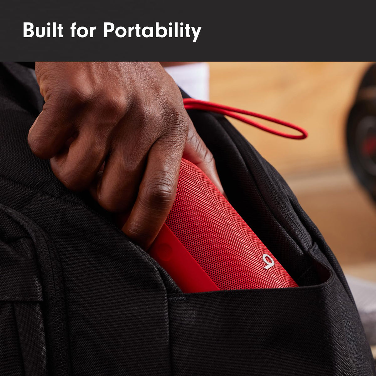 Beats Pill Statement Red 24-hour battery for all-day listening.