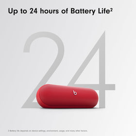 Beats Pill Statement Red Bluetooth pairing for seamless wireless audio.
