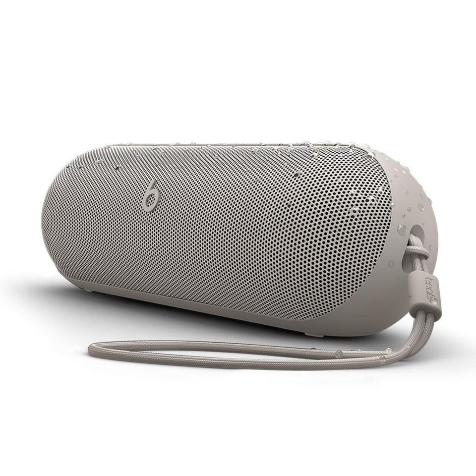 Beats Pill x Kim Kardashian front view; portable design for on-the-go listening.