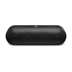 Beats Pill+ renewed front view for portable listening on a desk.