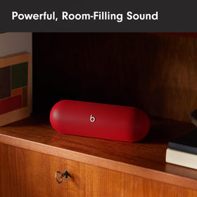 Beats Pill Statement Red USB-C charging port enables on-the-go power.