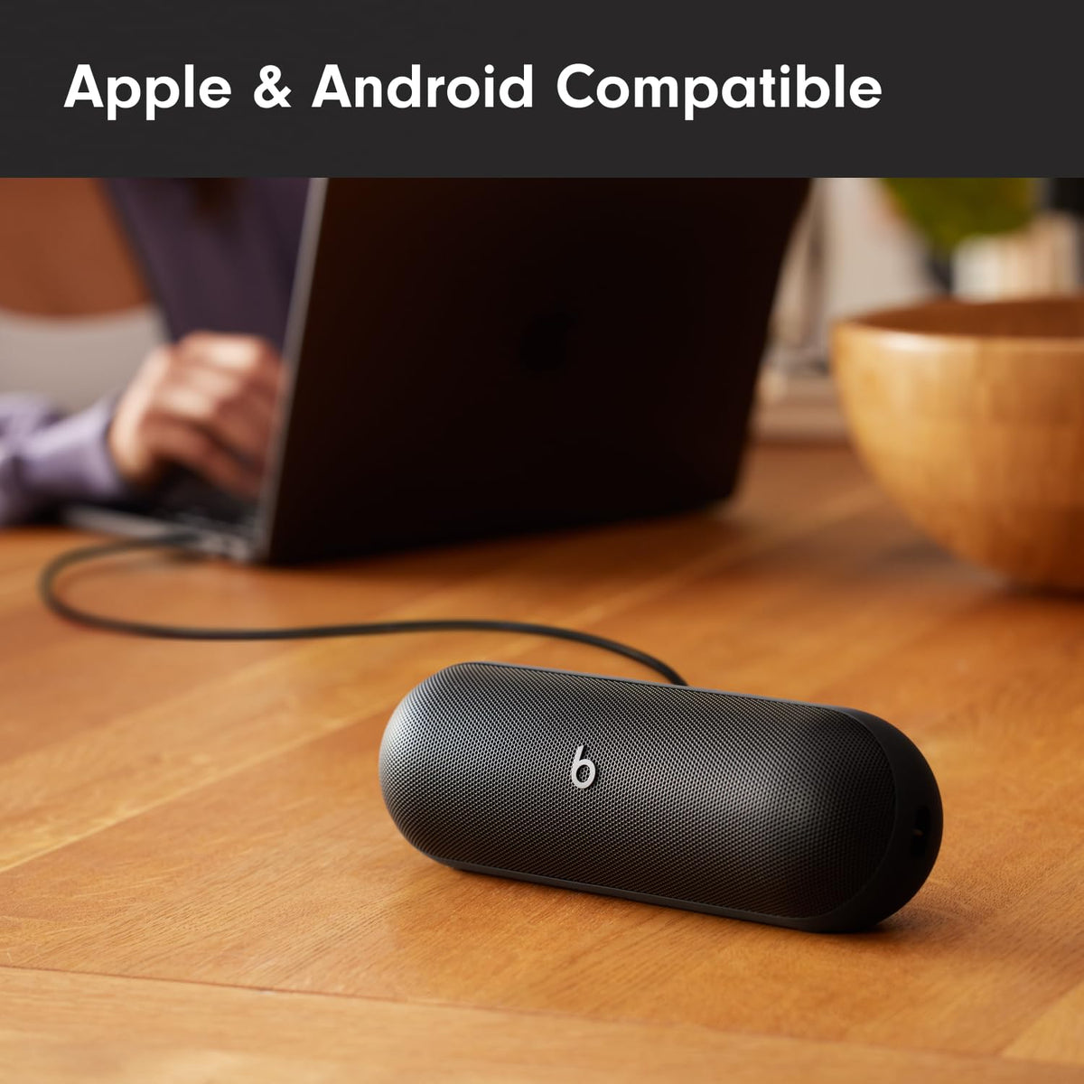 Beats Pill USB-C port enables charging a device while listening.
