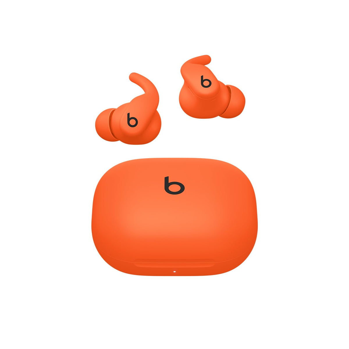Beats Powerbeats Fit earbuds in action with secure wingtips for workouts.