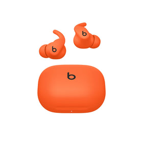 Beats Powerbeats Fit earbuds in action with secure wingtips for workouts.
