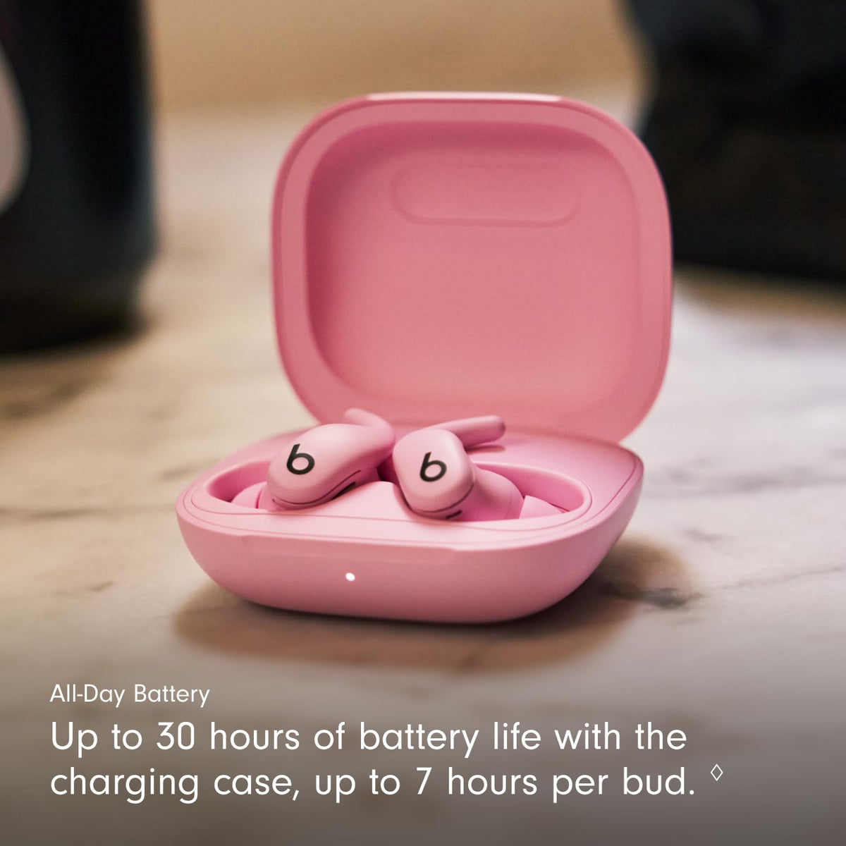 Spatial Audio with head tracking on Powerbeats Fit for immersive sound.