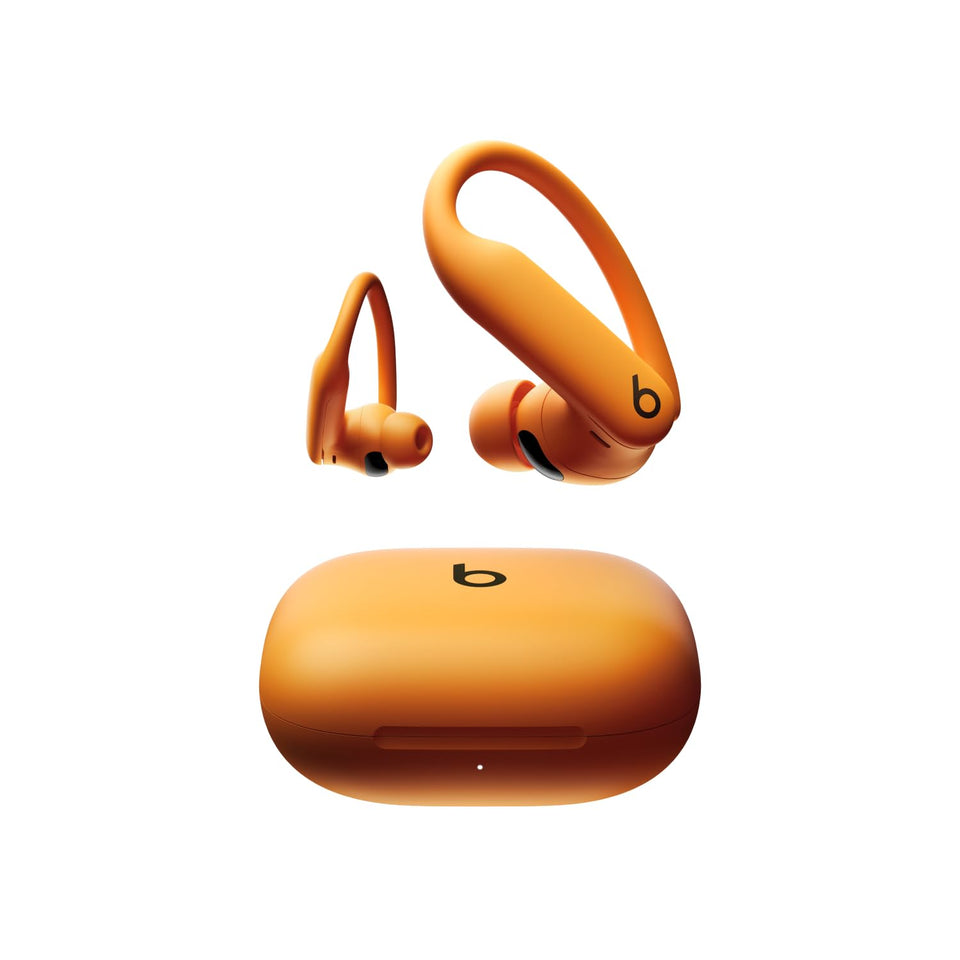 Beats Powerbeats Pro 2 earbuds in angled view, secure fit for workouts.