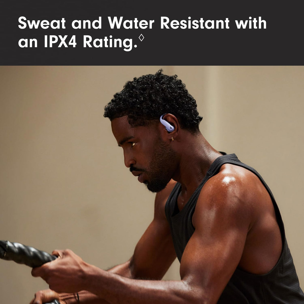 Beats Powerbeats Pro 2 IPX4 sweat resistance for gym sessions.