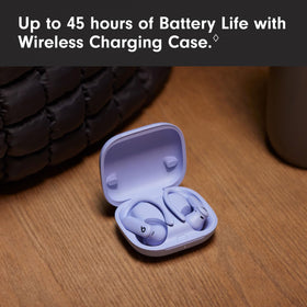 Beats Powerbeats Pro 2 wearer enjoying long battery life on run.