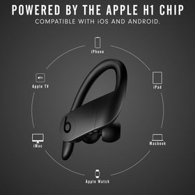 Beats Powerbeats Pro sweat and water resistant design supports tough workouts.