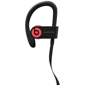 Beats Powerbeats3 Siren Red packed in case with Micro‑USB cable for easy transport