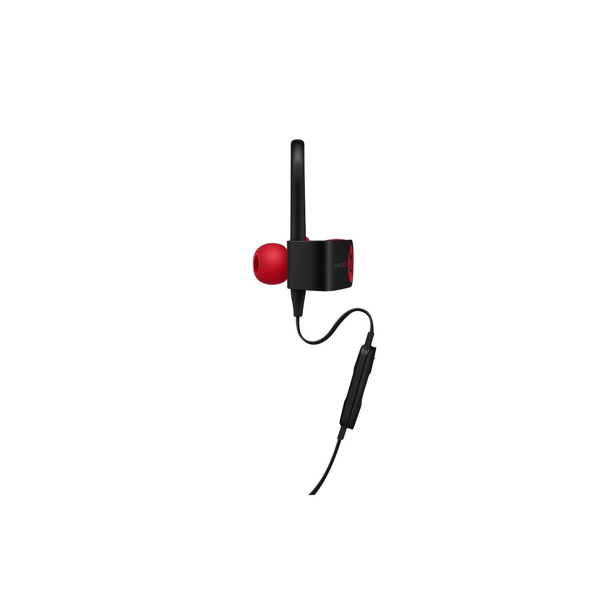 Beats Powerbeats3 with included carrying case and eartips organized for travel convenience