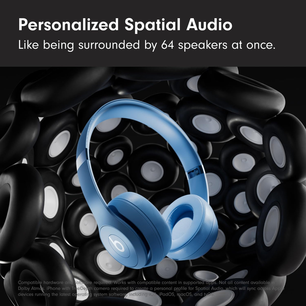 Beats Solo 4 ergonomically angled ear cups reduce pressure during long sessions