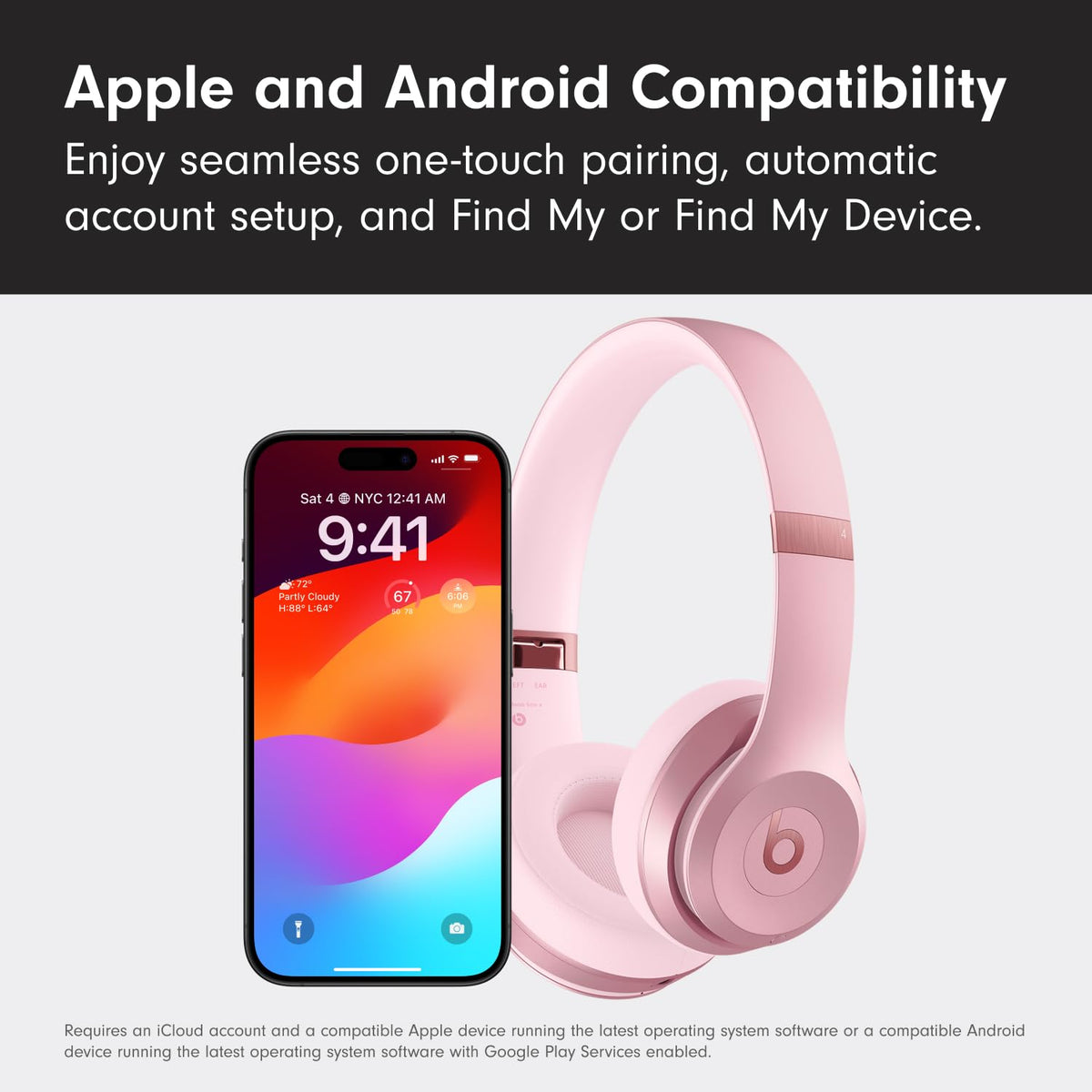 Beats Solo 4 lossless audio via USB-C or 3.5 mm for versatile listening.