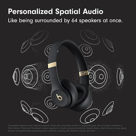 Beats Solo 4 side view with ergonomic headband for stable, comfortable wear.