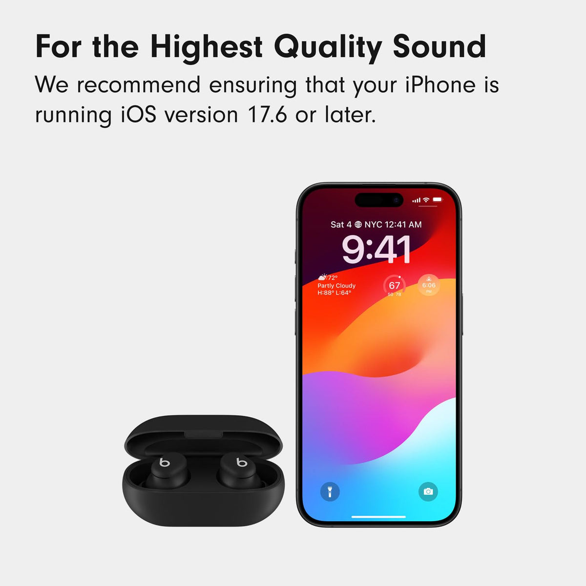 Beats Solo Buds ultra-compact case fits easily in pockets.