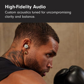 Beats Solo Buds driver close-up Storm Gray revealing clear sound detail