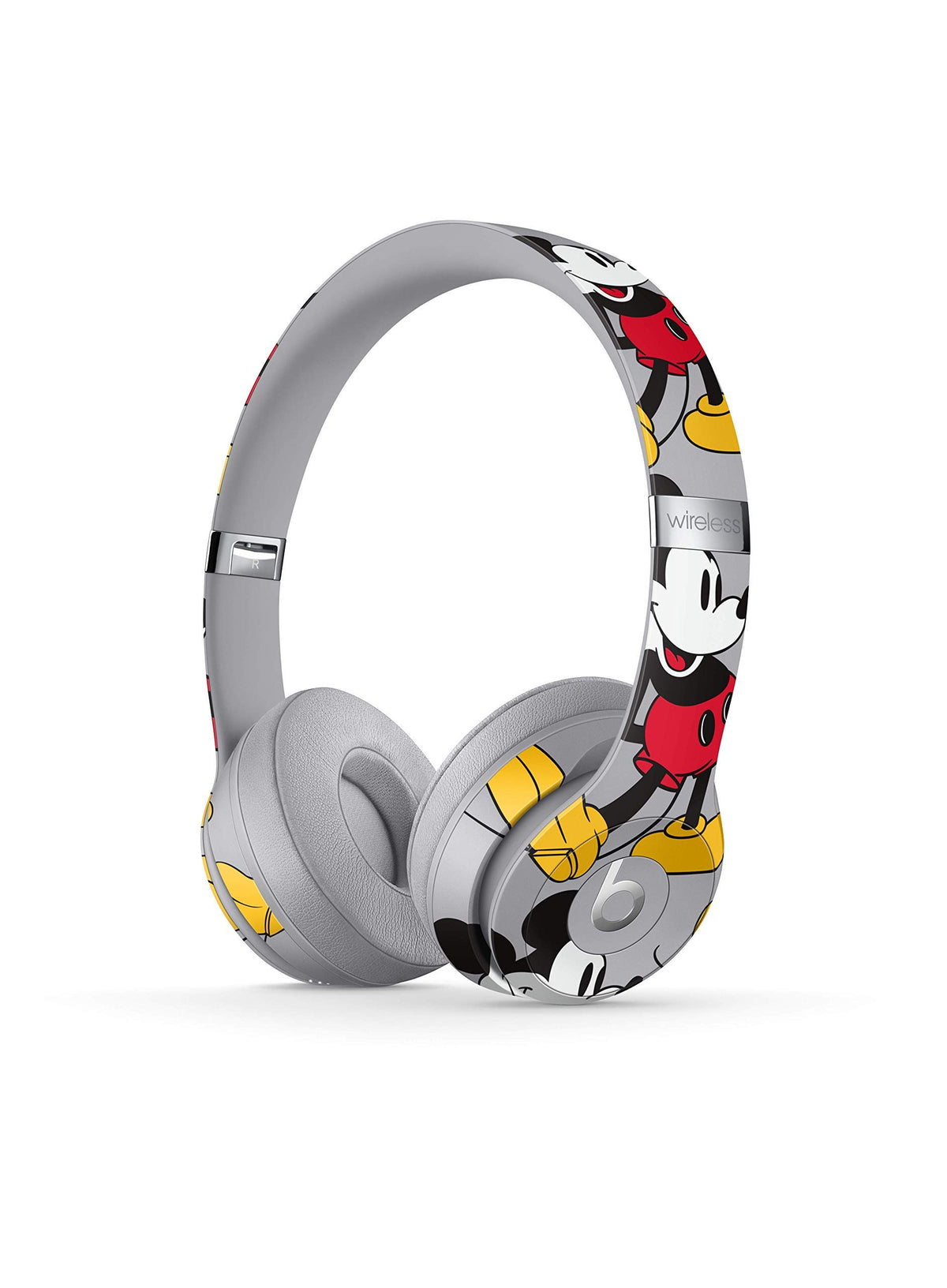 Beats Solo3 Mickey 90 Edition case protects headphones during travel.