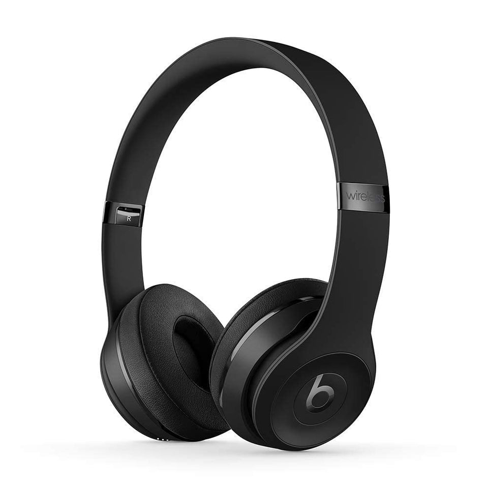 Beats Solo3 Wireless Headphones in black, stylish side view for everyday listening on the go