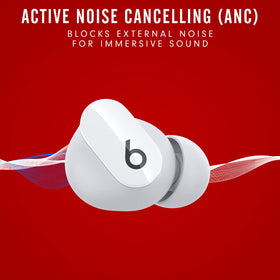 Beats Studio Buds ANC mode for focused listening in noisy environments.