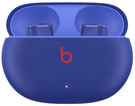 Beats Studio Buds Blue battery life graphic showing 8 hours per charge