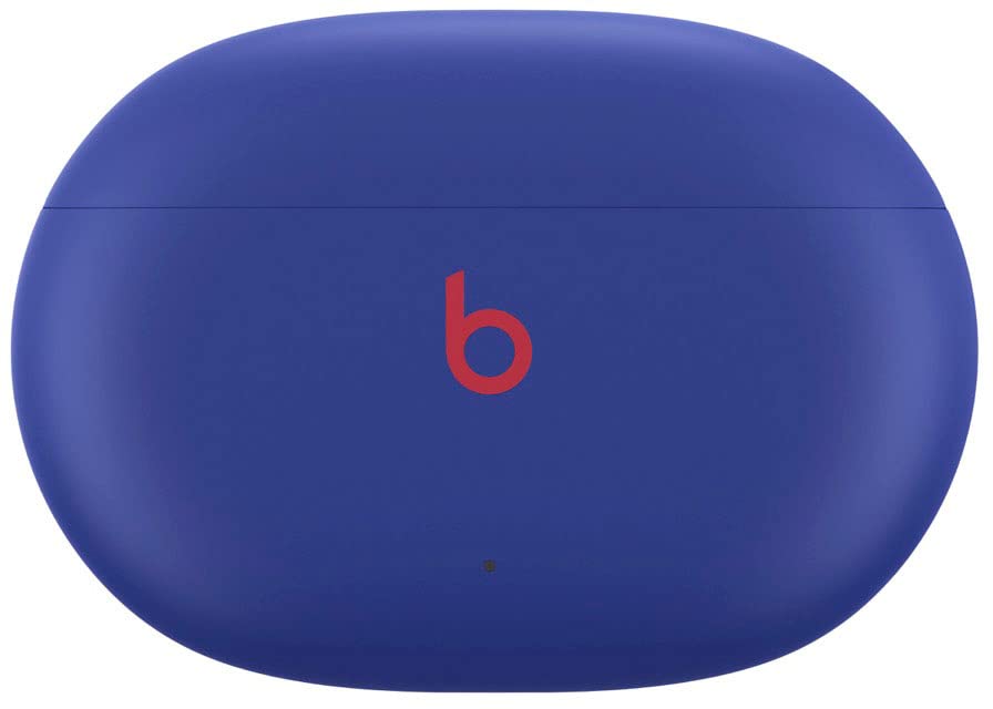 Beats Studio Buds Blue transparency mode in use, letting ambient sound through