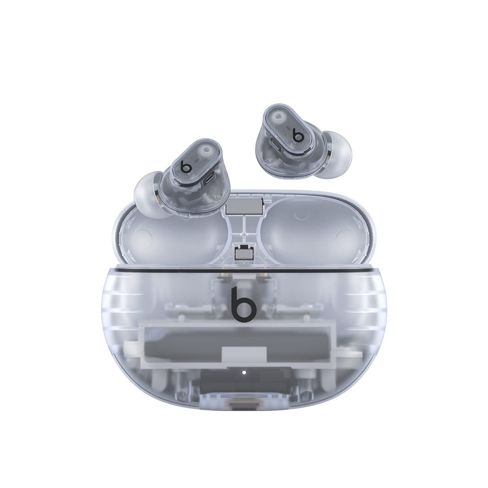 Beats Studio Buds+ case shown, portable power for all-day listening.