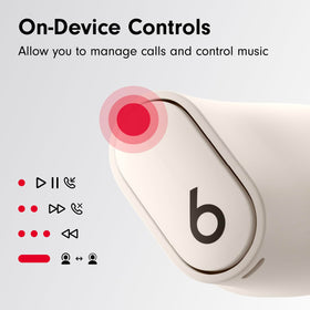 Beats Studio Buds+ four ear-tip sizes ensure secure, comfortable fit.