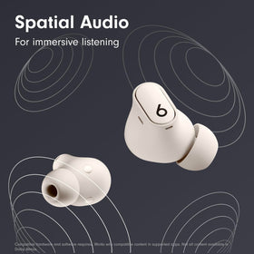 Beats Studio Buds+ spatial audio delivers surround-like immersion anywhere.