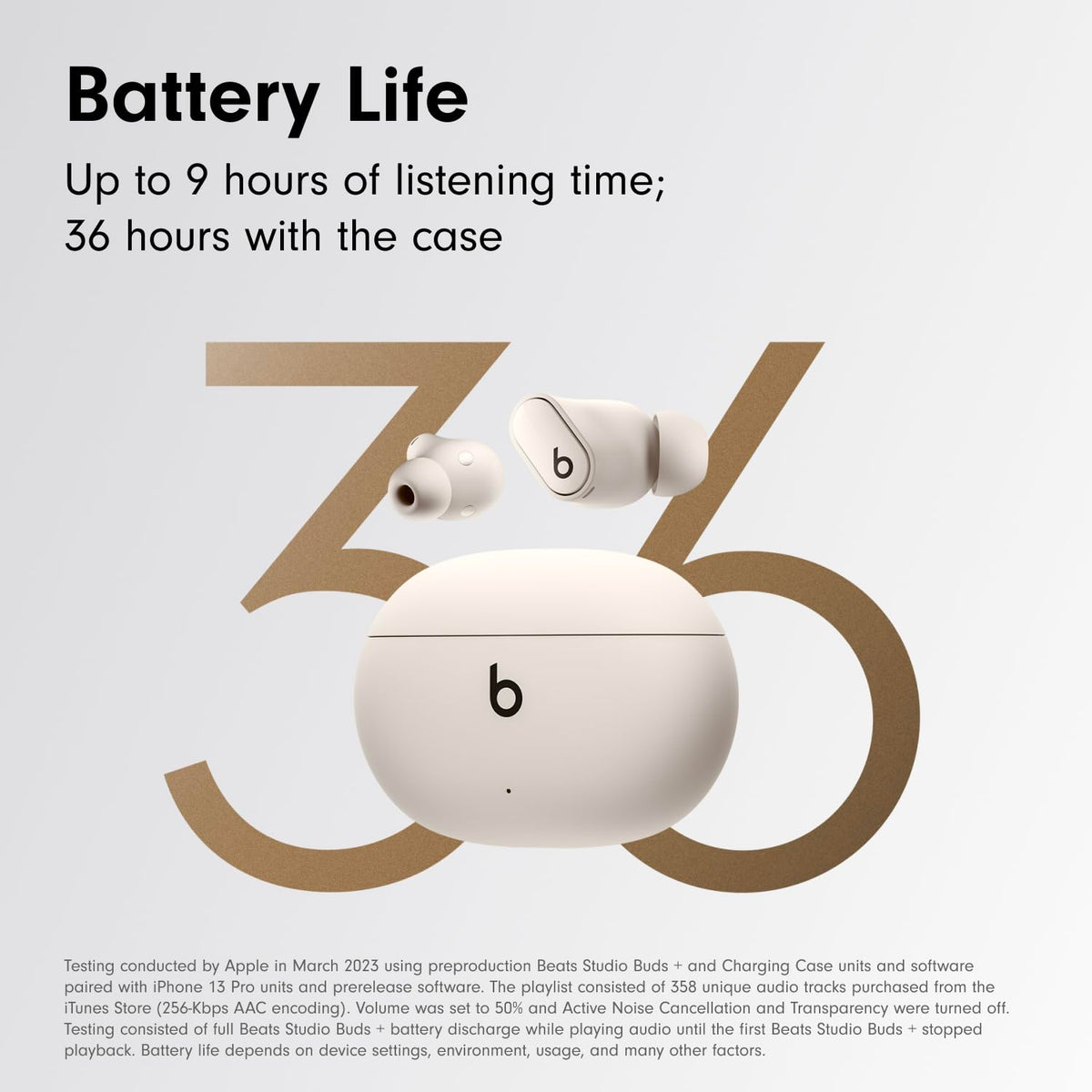 Beats Studio Buds+ Transparency mode lets ambient awareness while listening.