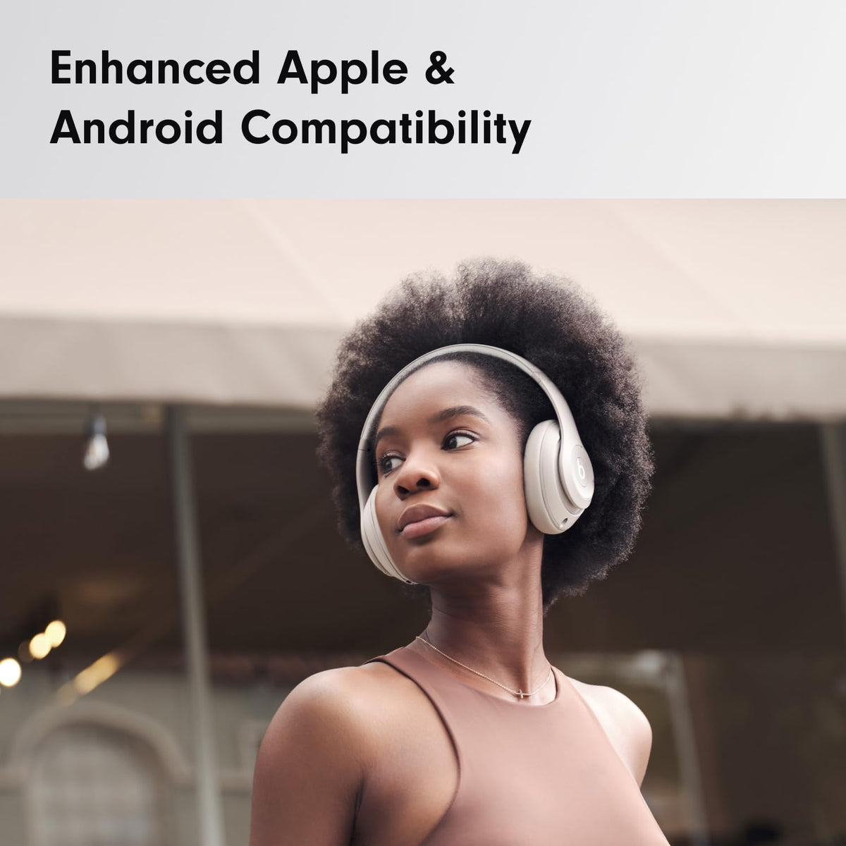 Beats Studio Pro compatibility with Apple and Android enables seamless switching.