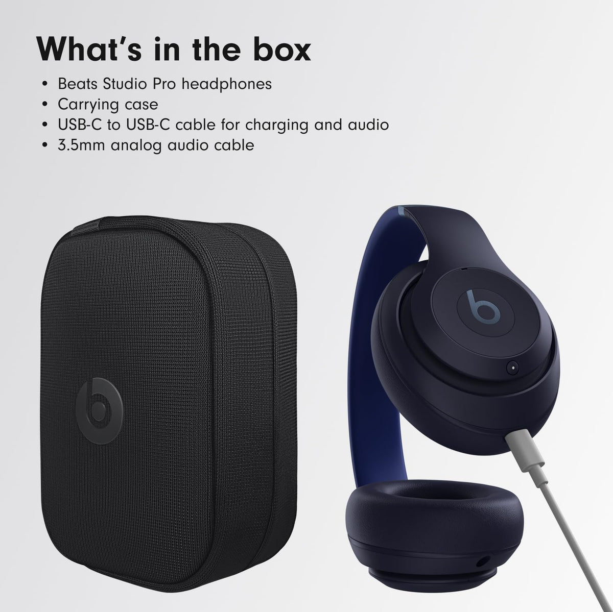 Beats Studio Pro clear microphones delivering strong call quality.