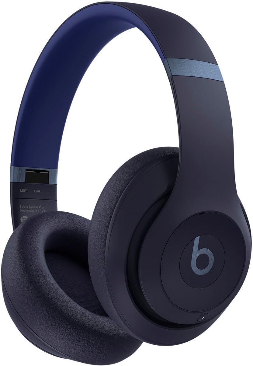 Beats Studio Pro navy side controls for quick music and calls