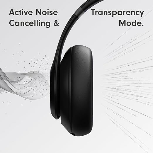 Beats Studio Pro voice microphones enhancing call clarity in busy environments.