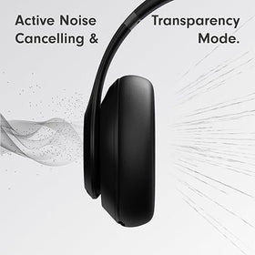 Beats Studio Pro voice microphones enhancing call clarity in busy environments.