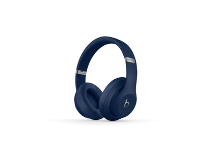 Beats Studio3 Wireless Headphones blue front view for immersive listening