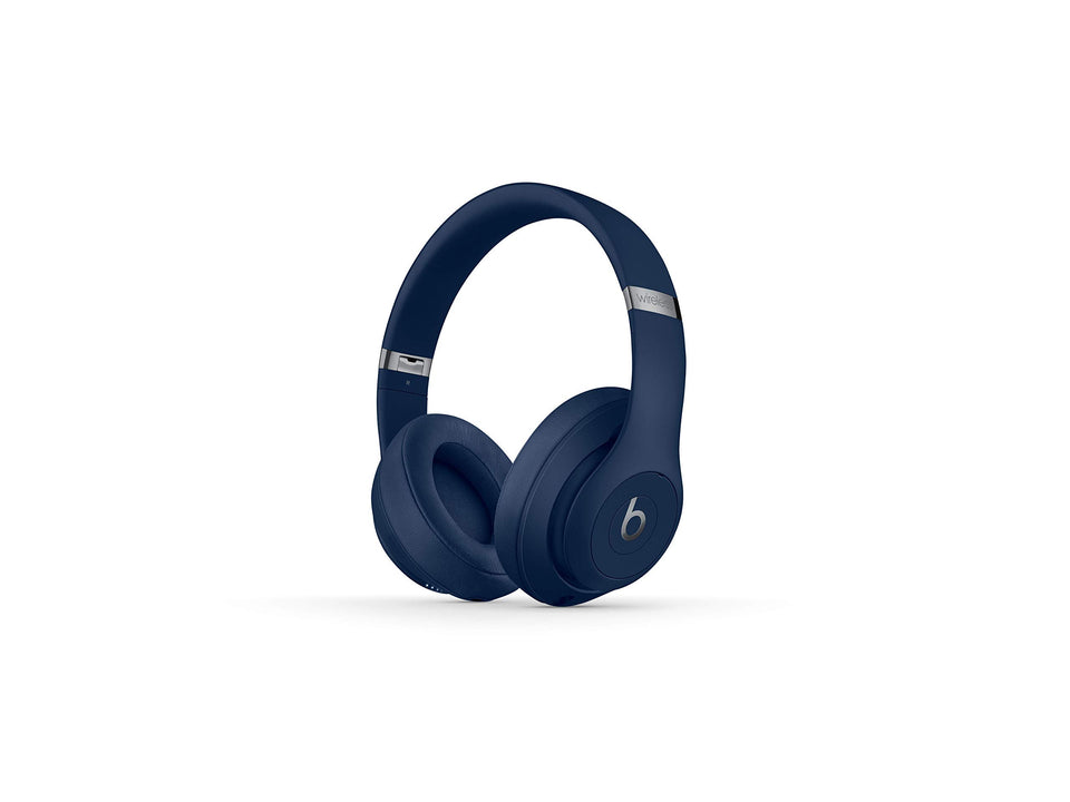 Beats Studio3 Wireless Headphones blue front view for immersive listening