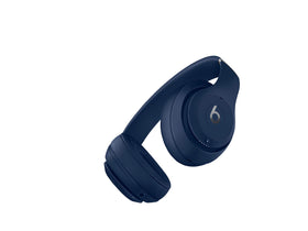 Beats Studio3 blue on-ear controls enabling quick music and call management