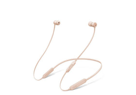 Beats Matte Gold Beats X front view showing sleek design and easy pairing benefit