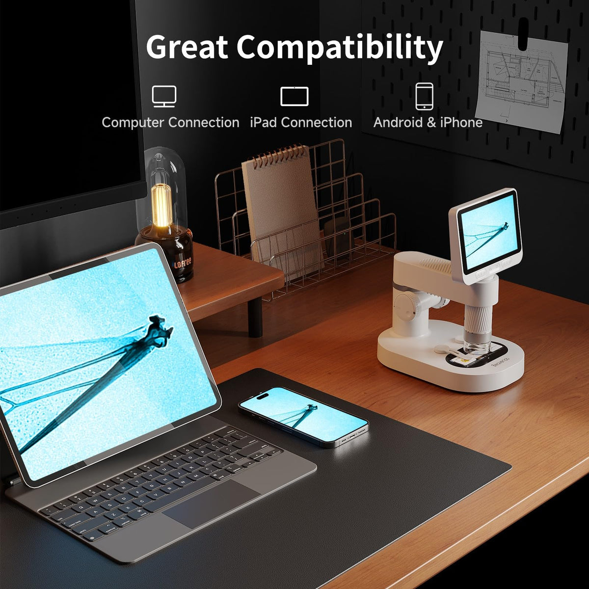 BEAVERLAB Darwin M2B Wi-Fi for quick photo and video sharing.