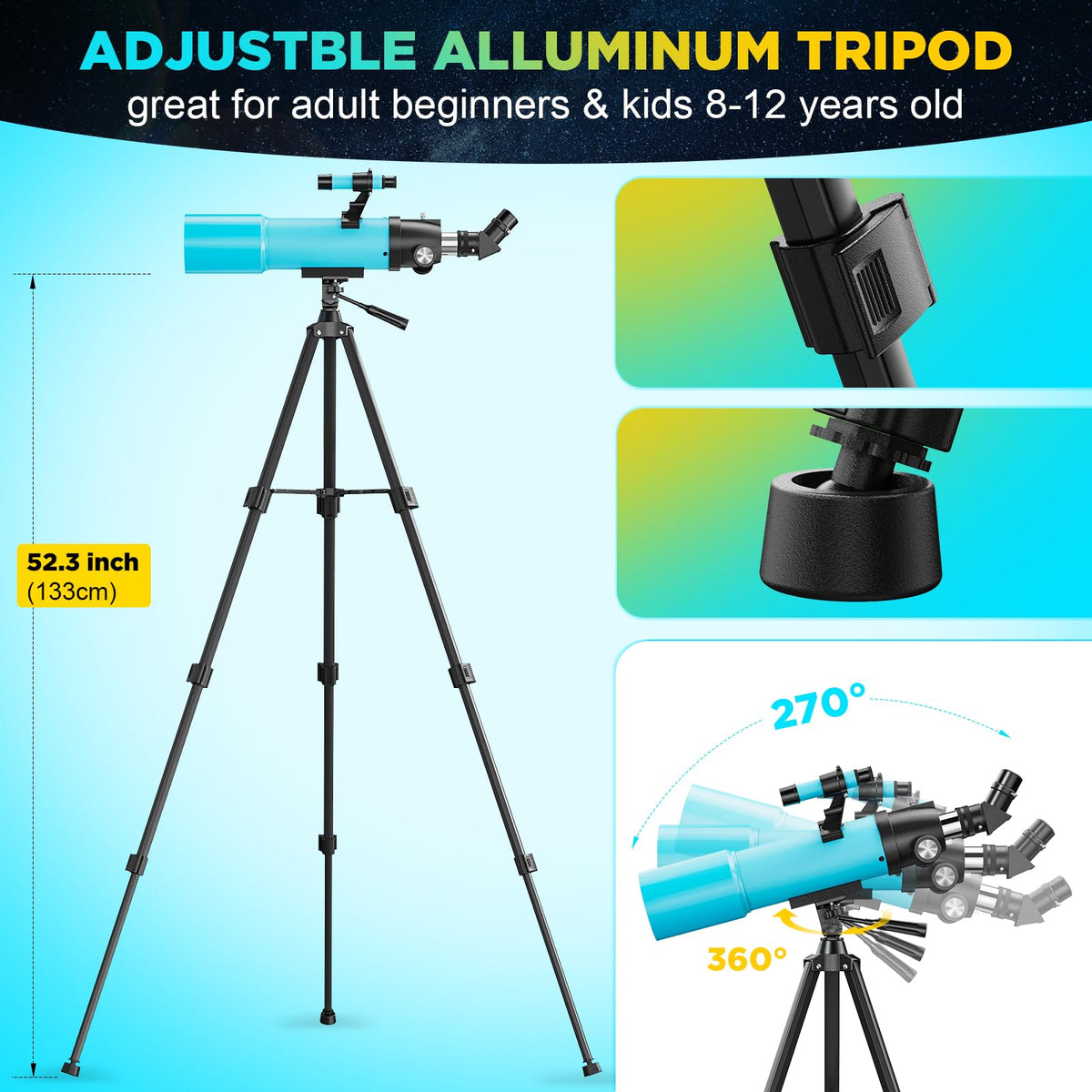 BEBANG 5x24 finder scope aids quick target spotting.