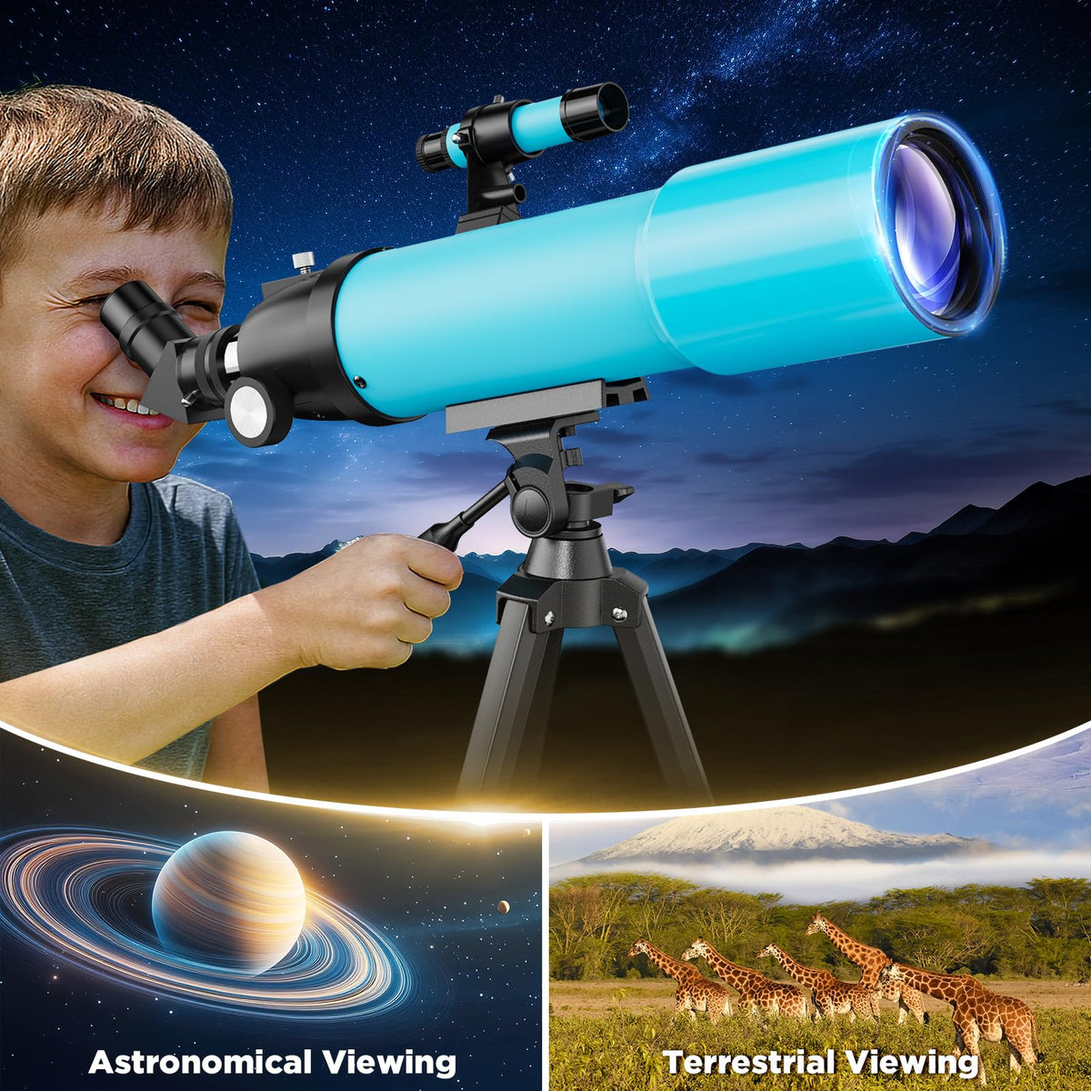 BEBANG portable aluminum tripod with case supports spontaneous night-sky trips.