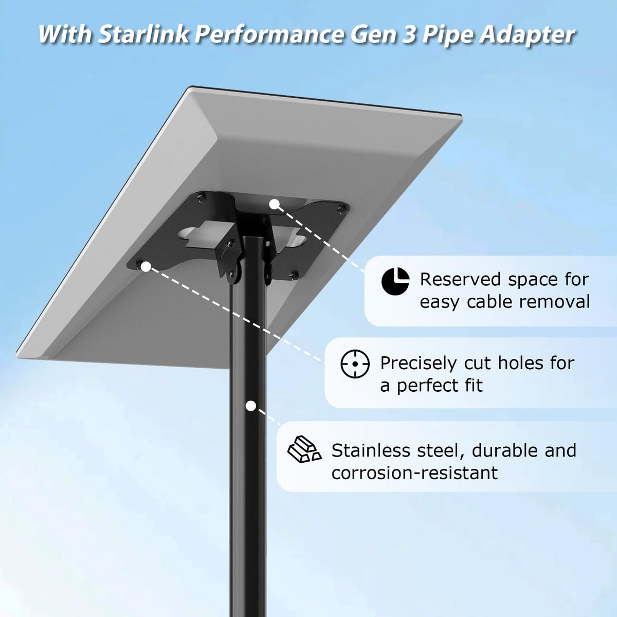 Beciety stainless steel adapter provides durable connection and corrosion resistance