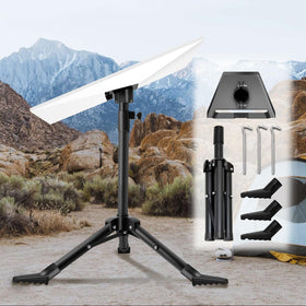 Beciety front view of mounted Gen 3 Starlink showing secure installation benefit