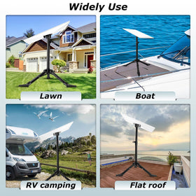 Beciety Starlink setup at campsite showing portable, reliable connectivity benefit
