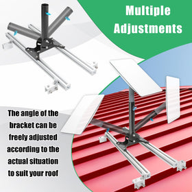 Beciety Starlink pole mount base delivering sturdy wind-resistant support.