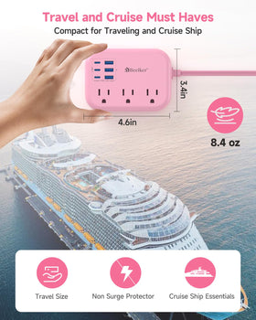 Beeiker five‑foot cable beside a ruler showing compact travel length and reach