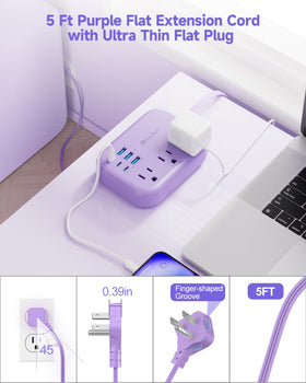 Beeiker 5ft cord shown with hand for scale to demonstrate reach and portability