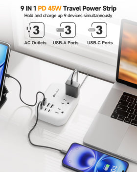 Beeiker flat plug detail showing ultra‑thin 45° plug for space saving