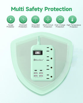 Beeiker in a dorm room charging multiple devices, organized workspace benefit